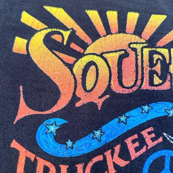 NOW CLOSED - Squeeze In Restaurant Truckee Reno T Shirt Black Faded Size Large - Picture 3 of 8